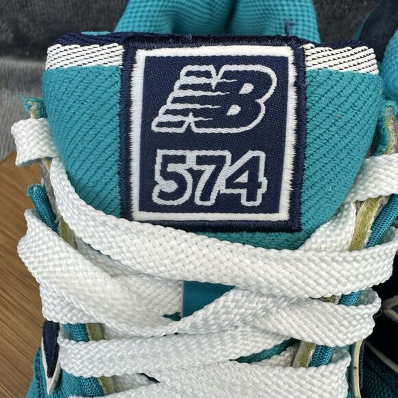 New Balance 574 Core Classic Shoes Womens Size 7 B Teal Running Comfort Sneakers - Picture 3 of 11